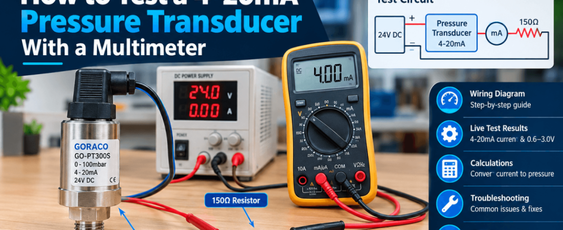 How to Test a 4-20mA Pressure Transducer With a Multimeter
